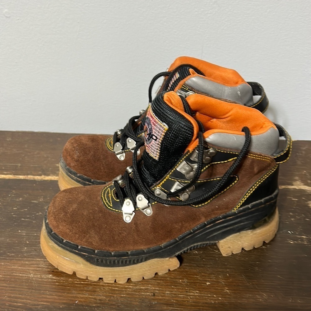 Jump Brown Leather Hiking Trail Shoes  Womens Size 6.5